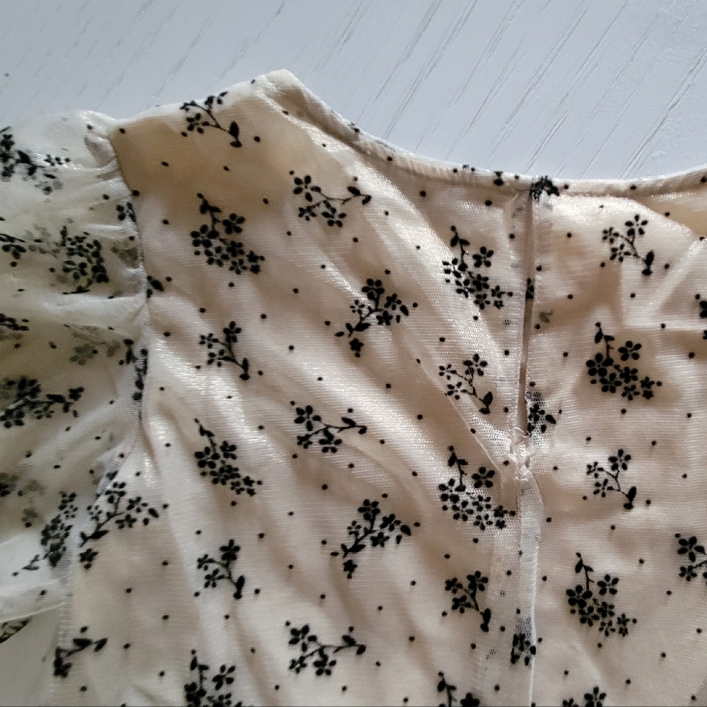 Floral Sheer Dress - Picture 8 of 9